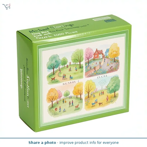 Michael Storrings Dog Park in Four Seasons Puzzle, 1000 Pieces