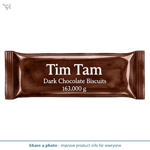 Arnotts Tim Tam Dark Chocolatey Biscuits, 9 Bars, 163g