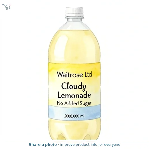 Waitrose Cloudy Lemonade No Added Sugar