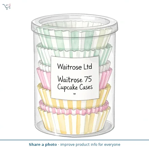 Waitrose 75 Cupcake Cases
