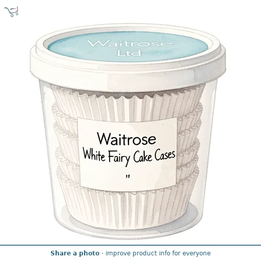 Waitrose White Fairy Cake Cases
