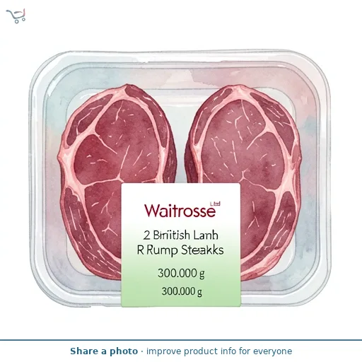 Waitrose 2 British Lamb Rump Steaks