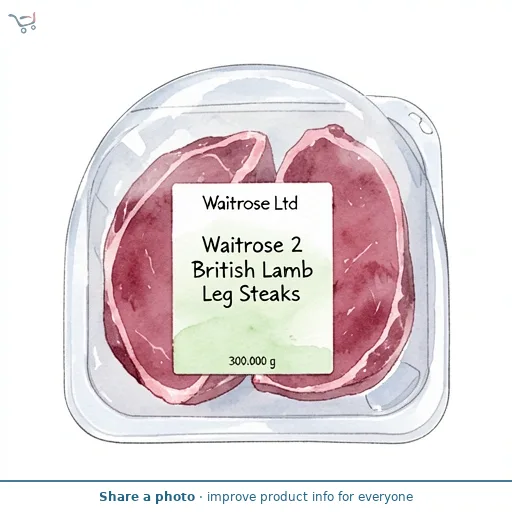 Waitrose 2 British Lamb Leg Steaks