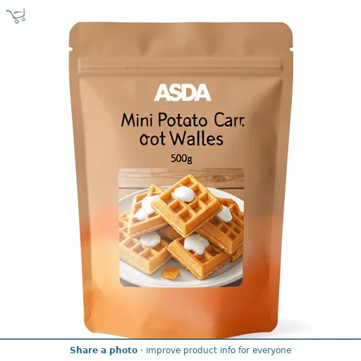 ASDA Mini Potato & Carrot Waffles 500g