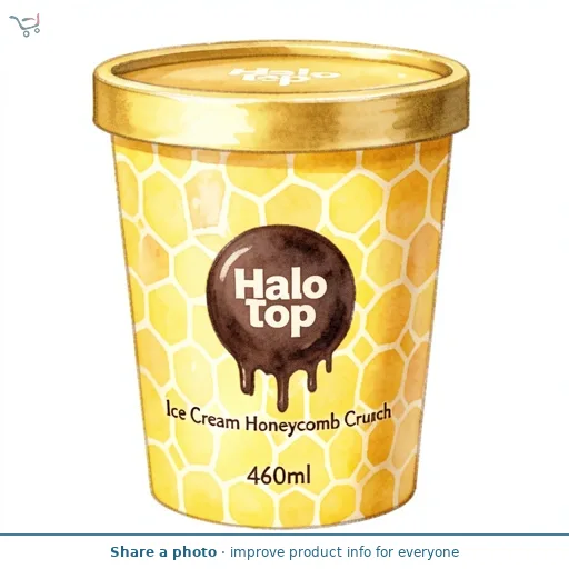 Halo Top Ice Cream Honeycomb Crunch 460ml