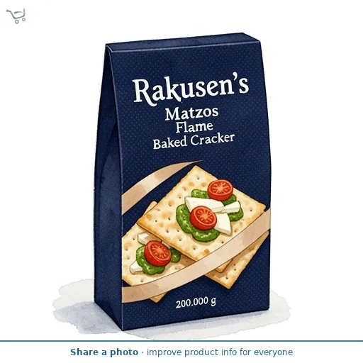 Rakusen's Matzos Flame Baked Cracker