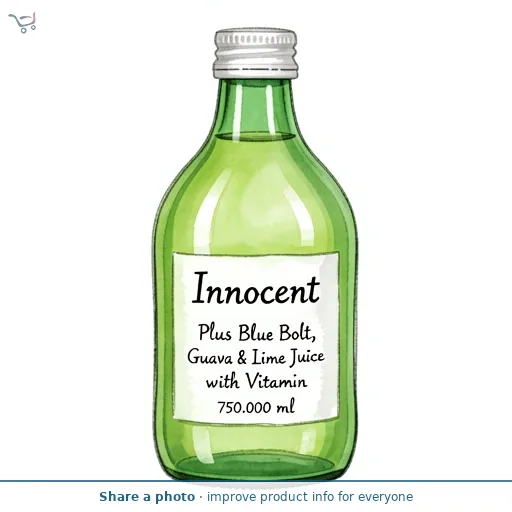 Innocent Plus Blue Bolt, Guava & Lime Juice with Vitamin