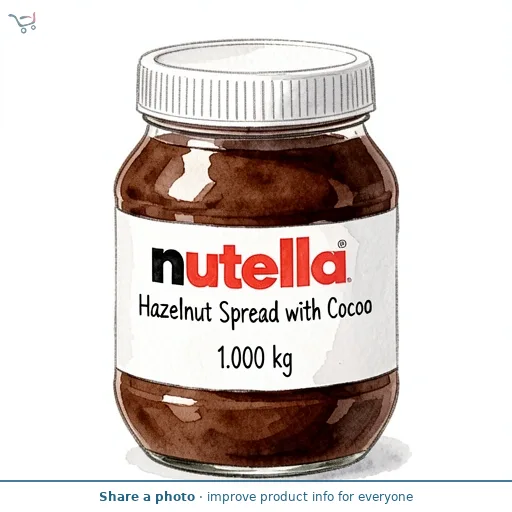 Nutella Hazelnut Spread With Cocoa