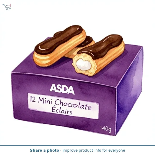 ASDA 12 Mini Chocolate Éclairs 140g