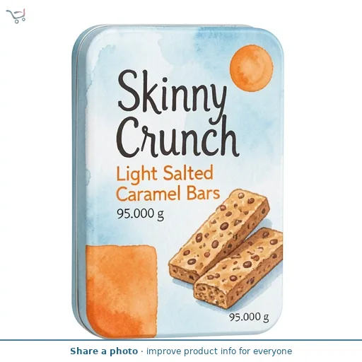 Skinny Crunch Crunch Light Salted Caramel Bars 5 x 19g