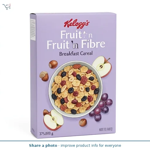 Kellogg's Fruit 'n Fibre Breakfast Cereal 375g