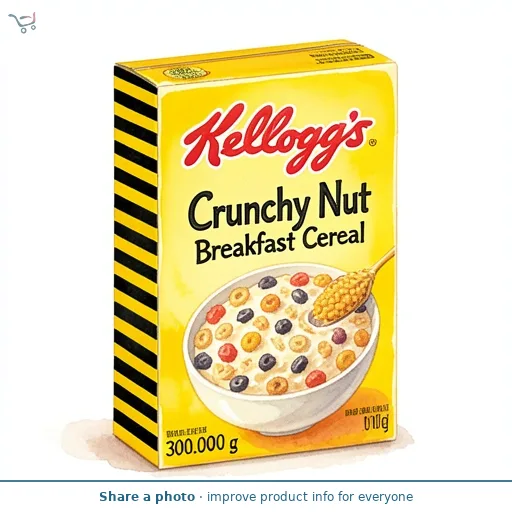 Kellogg's Crunchy Nut Breakfast Cereal 300g