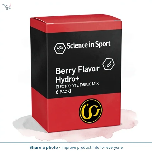 Science in Sport Berry Flavour Hydro+ Electrolyte Drink Mix 6 Packl