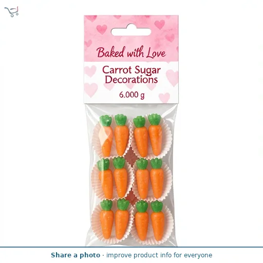 Baked With Love  Carrot Sugar Decorations
