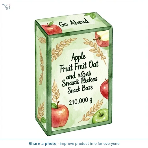 Go Ahead Apple Fruit and Oat Bakes Snack Bars