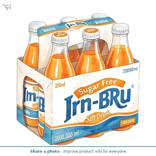 IRN-BRU Sugar Free Soft Drink Bottle 2L