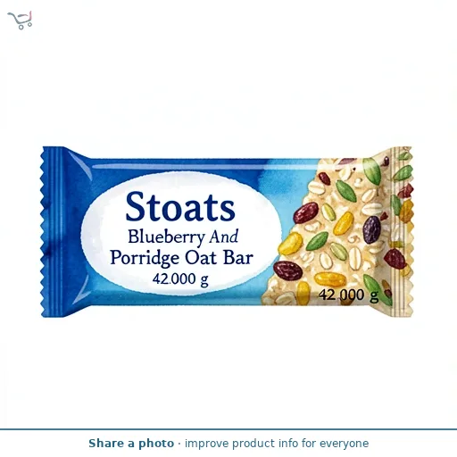 Stoats Blueberry And Honey Porridge Oat Bar 42g
