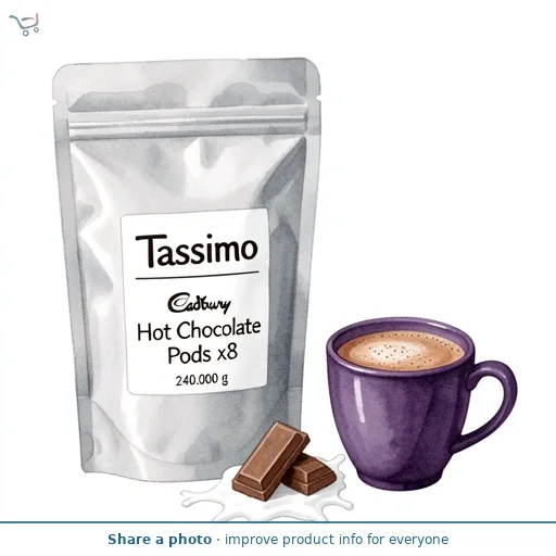 Tassimo Cadbury Hot Chocolate Pods x8