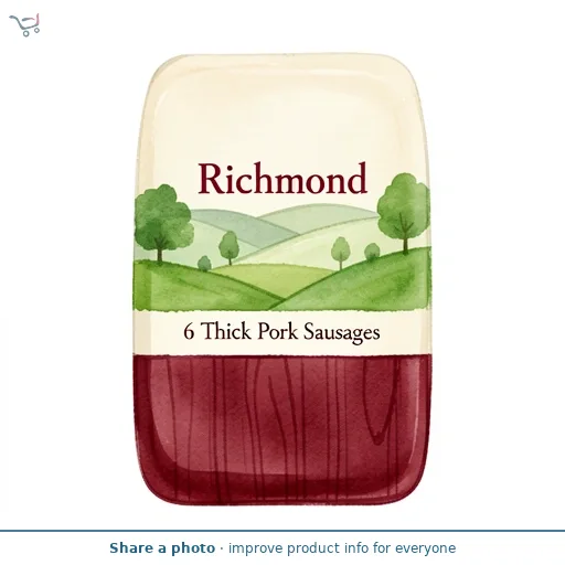 Richmond Thick Pork Sausages x6 308g