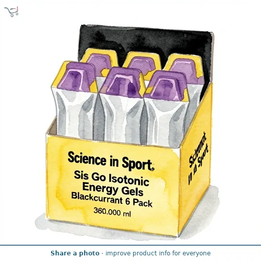 Sis Go Isotonic Energy Gels Blackcurrant 6 Pack