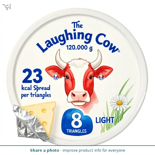 The Laughing Cow 8 Light Cheese Spread Triangles 120g