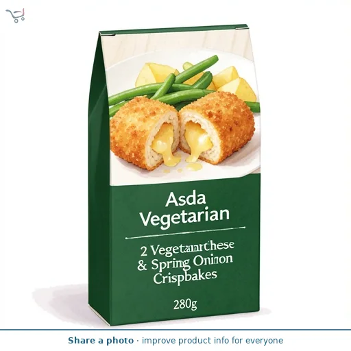Asda Vegetarian 2 Vegetarian Cheese & Spring Onion Crispbakes 280g