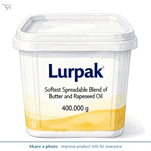 Lurpak Softest Spreadable Blend of Slightly Salted Butter & Rapeseed Oil 400g