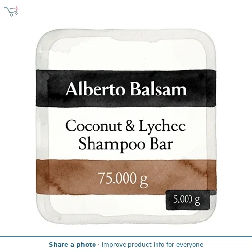 Alberto Balsam Coconut & Lychee Shampoo Bar