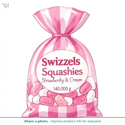 Swizzels Squashies Strawberry & Cream 140g