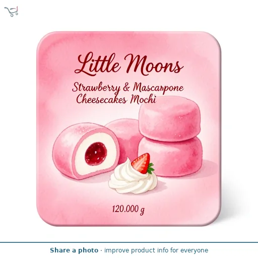 Little Moons Strawberry & Mascarpone Cheesecakes Mochi