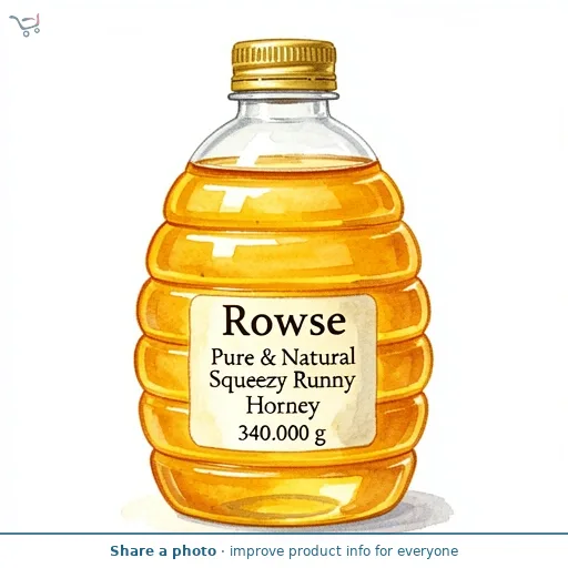 Rowse Pure & Natural Squeezy Runny Honey   340g