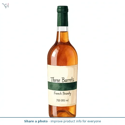 Three Barrels VSOP Brandy 70cl