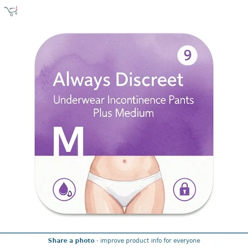 Always Discreet Underwear Incontinence Pants Plus Medium