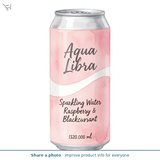 Aqua Libra Sparkling Water Raspberry & Blackcurrant 