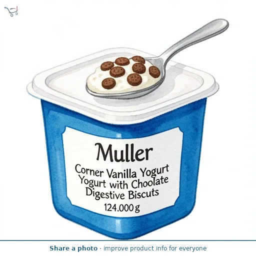 Muller Corner Vanilla Yogurt with Chocolate Digestive Biscuits