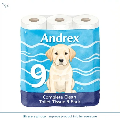 Andrex Complete Clean Toilet Tissue 9 Pack