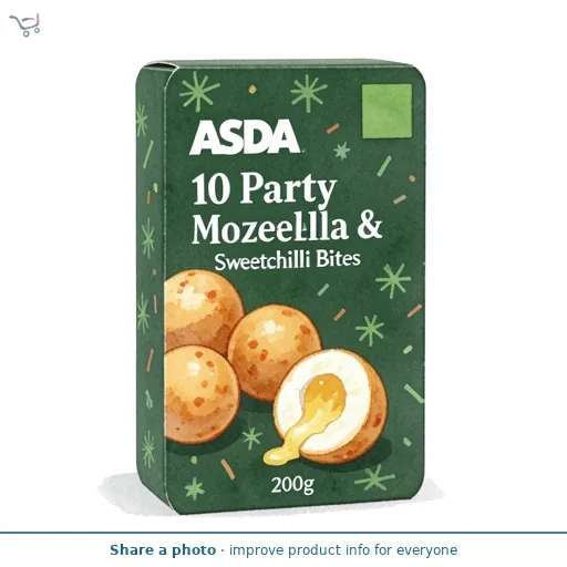 ASDA 10 Party Mozzarella & Sweetchilli Bites 200g