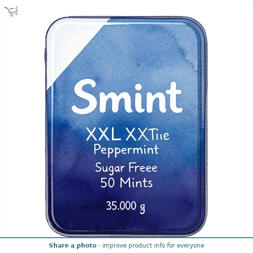 Smint XXL Peppermint Sugar Free Tin 50 Mints