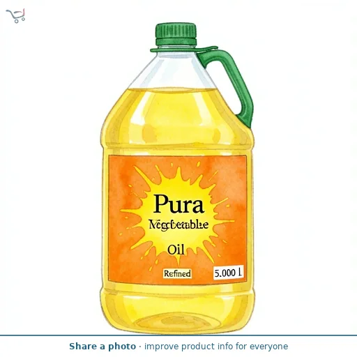 Pura Refined Vegetable Oil 5L