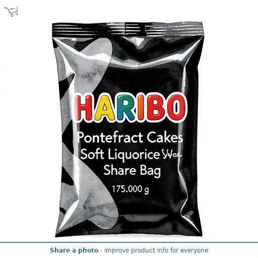 Haribo Pontefract Cakes Soft Liquorice Sweets Share Bag 175g