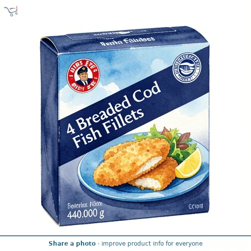 Birds Eye 4 Breaded Cod Fish Fillets
