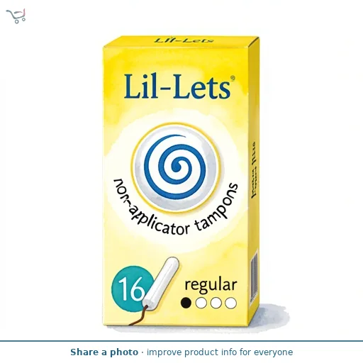 Lil Lets Non Applicator Regular Tampons 16 Pack