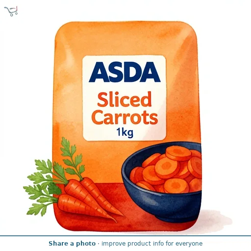 ASDA Sliced Carrots 1kg
