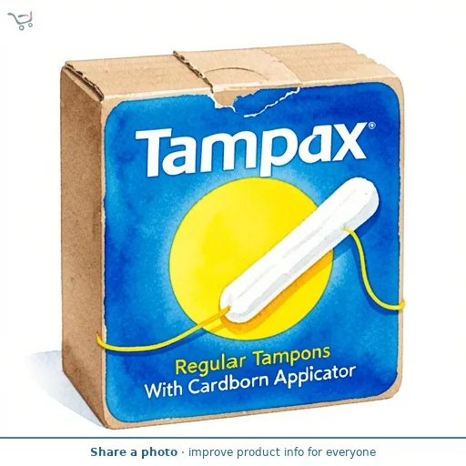 Tampax Regular Tampons Applicator Cardboard x20