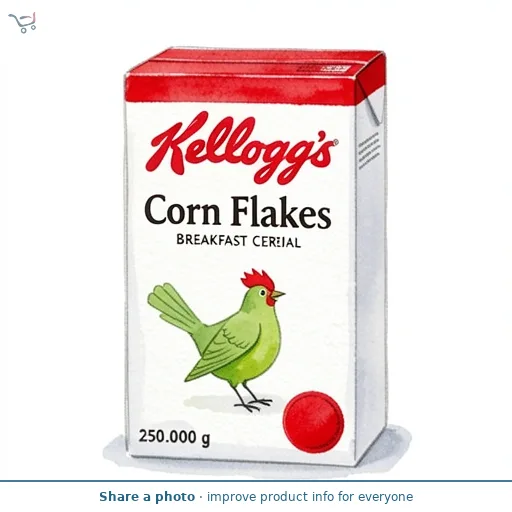 Kellogg's Corn Flakes Breakfast Cereal 250g