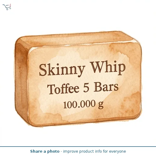 Skinny Whip Toffee Flavour 5 x 20g