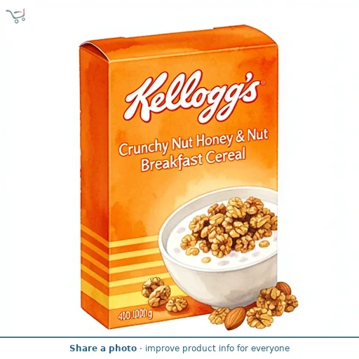 Kellogg's Crunchy Nut Honey & Nut Breakfast Cereal 400g