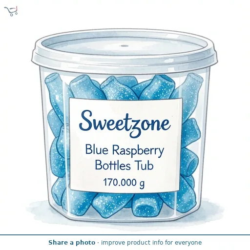 Sweetzone Blue Raspberry Bottles Tub 170g