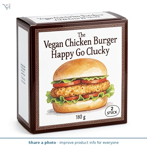 The Vegetarian Butcher Vegan Chicken Burger Happy Go Clucky 180 g