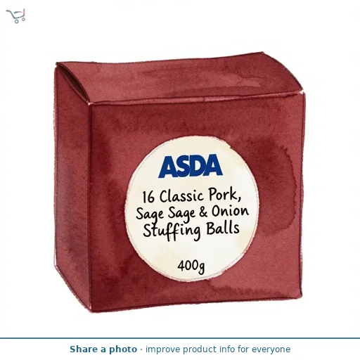 ASDA 16 Classic Pork, Sage & Onion Stuffing Balls 400g